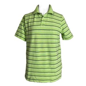 CLUB ROOM ALL OVER STRIPE 100% COTTON PIQUE POLO